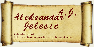 Aleksandar Jelesić vizit kartica